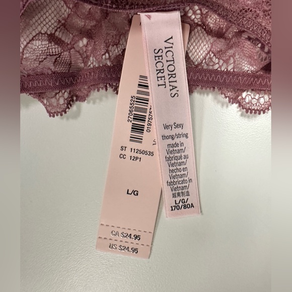 Victoria's Secret Lace Plum Panty - Picture 4 of 4